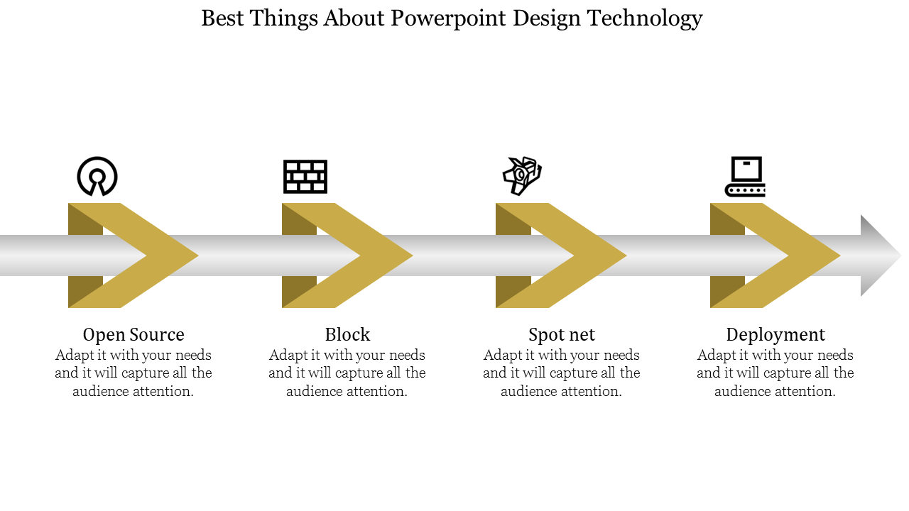 Four Node Technology PowerPoint Template Design
